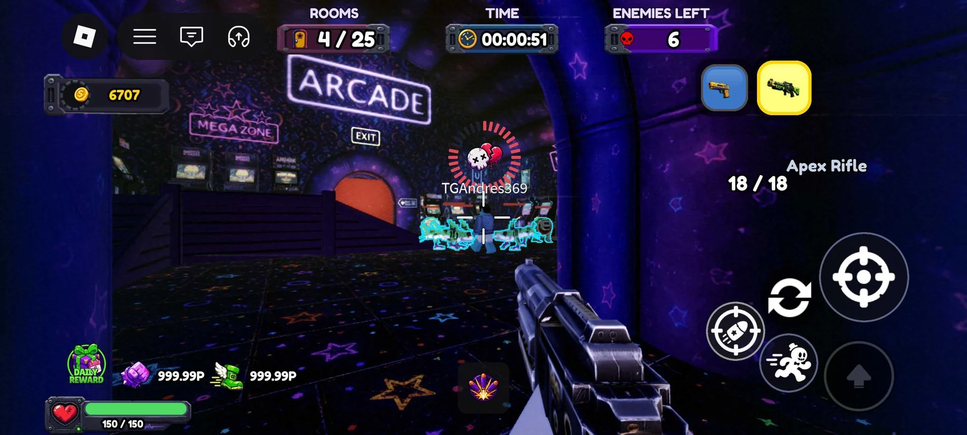 In-game capture of the gameplay HUD