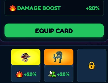 Bonus, equip action and equipment slots