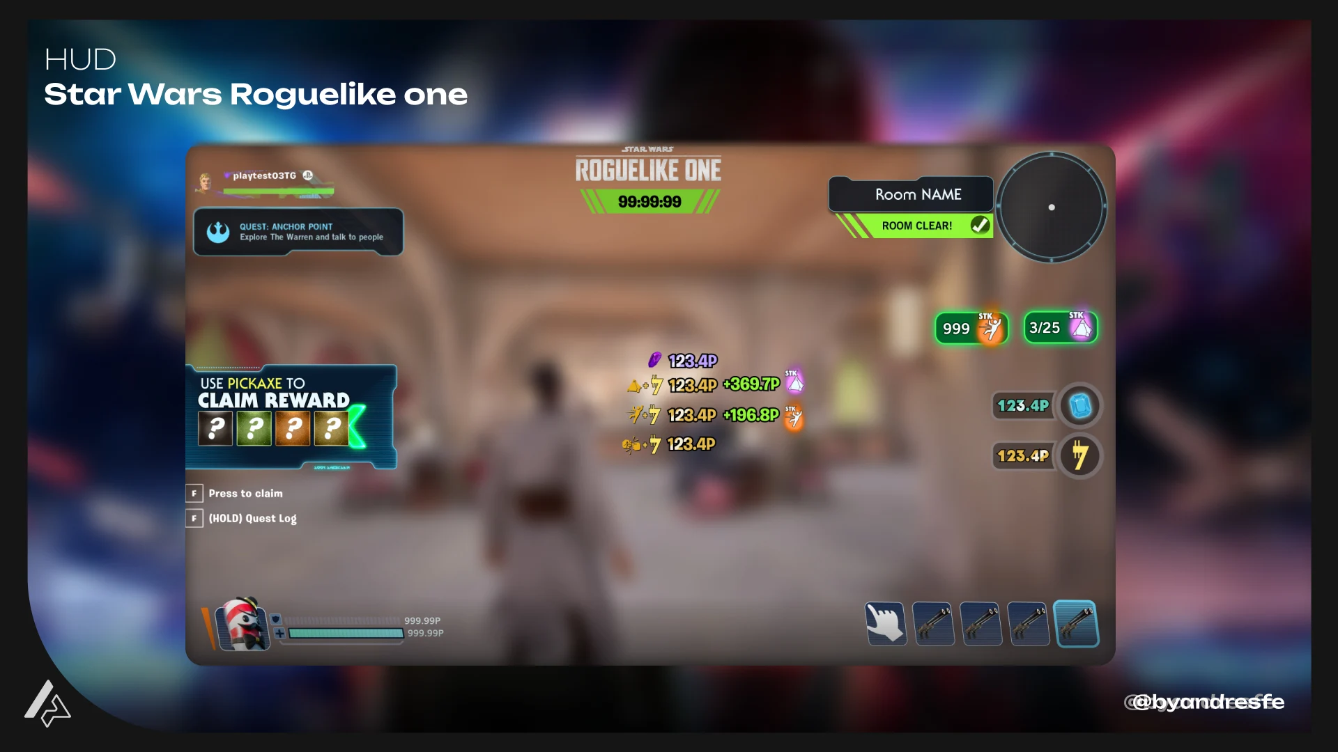 Star Wars: Roguelike One — main screen
