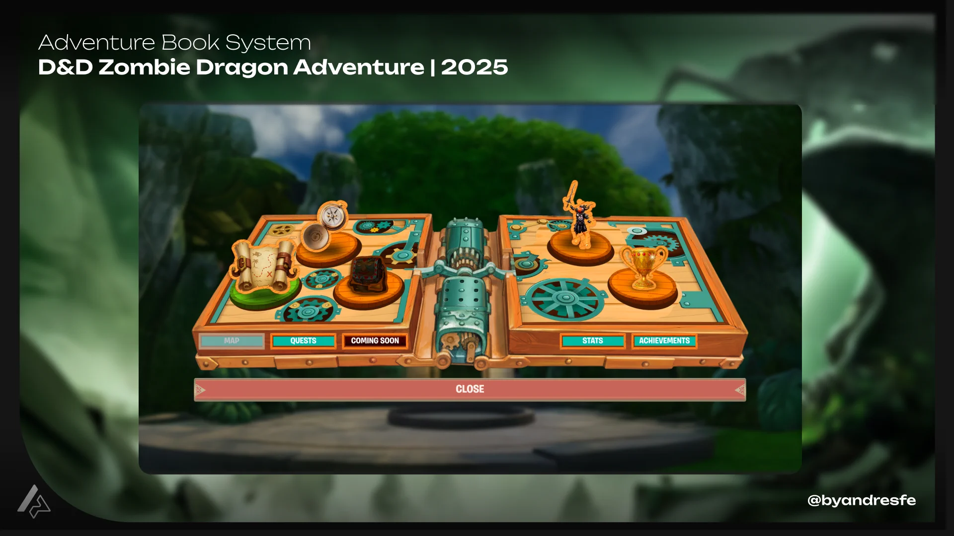 D&D: Zombie Dragon Adventure — main screen