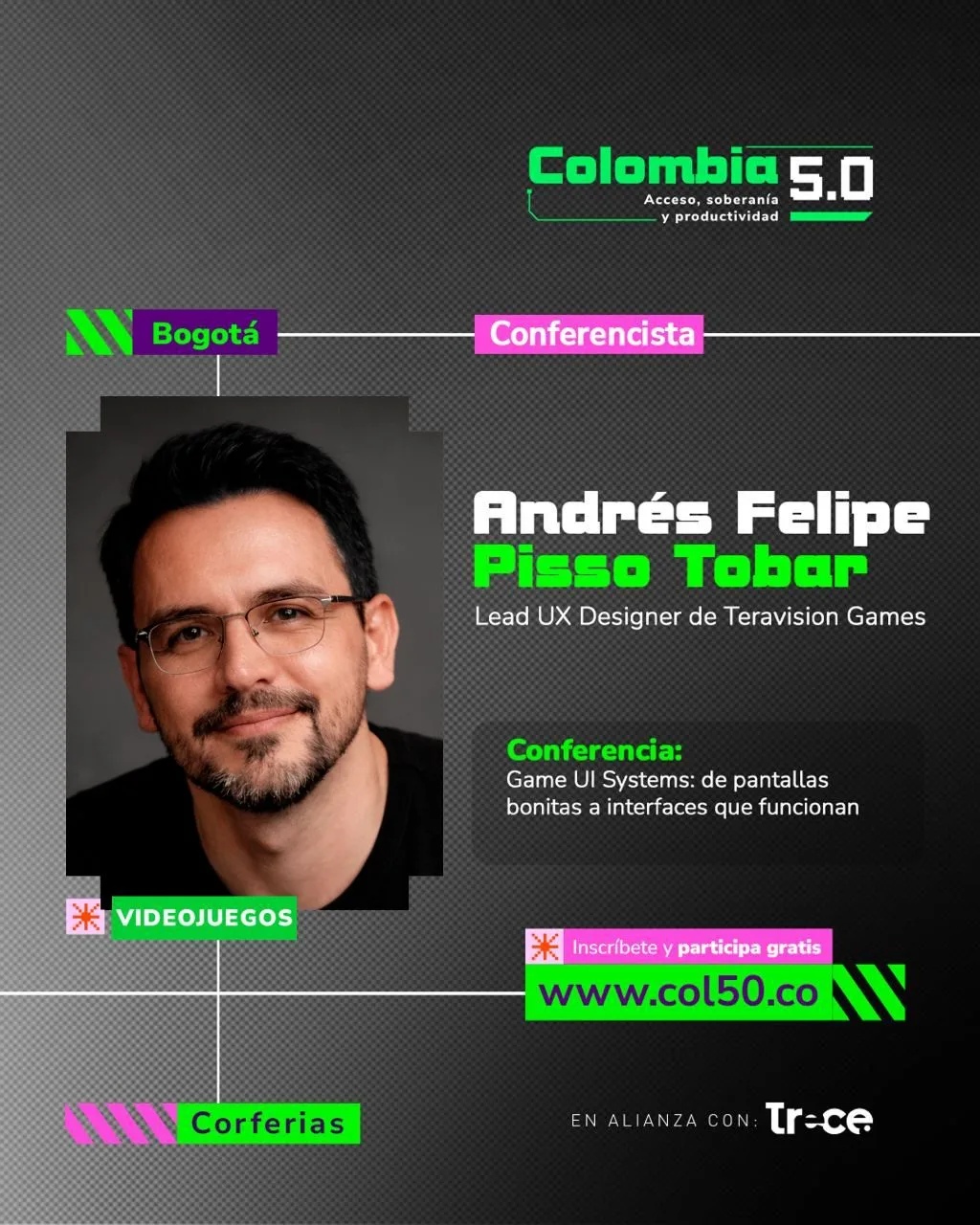 Colombia 5.0 official event poster