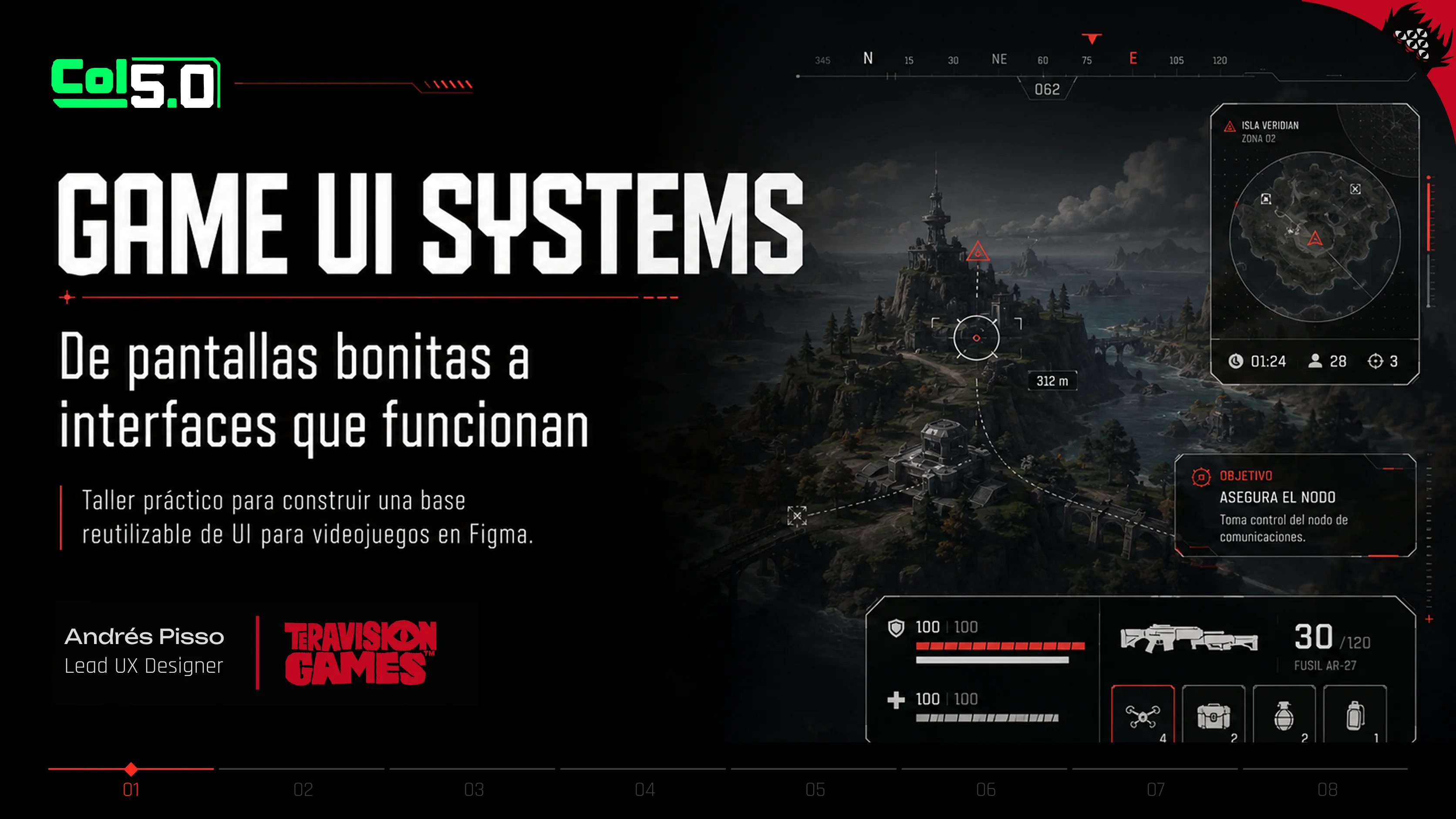 Workshop slide: Game UX/UI clarity
