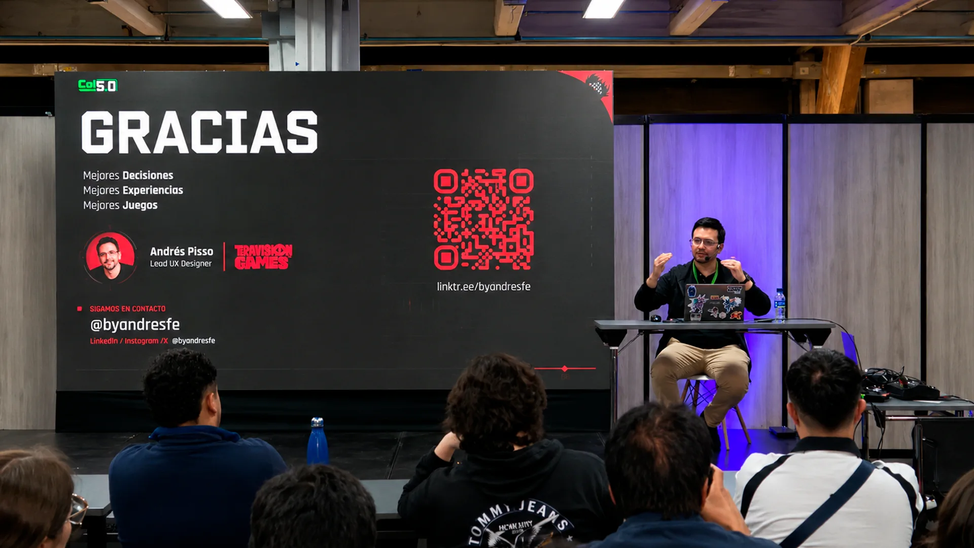 Colombia 5.0 workshop stage view